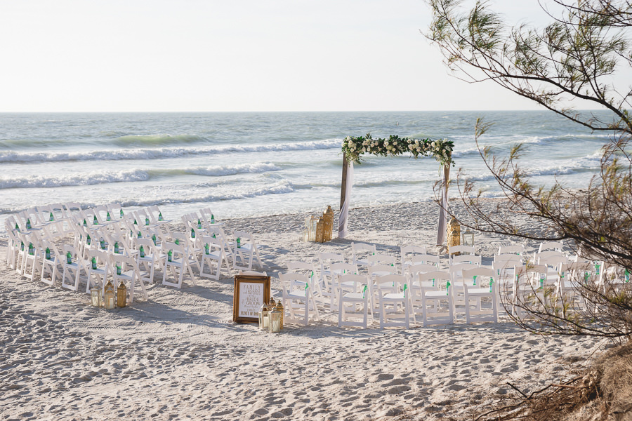 Florida Outdoor, Waterfront Wedding Ceremony on Treasure Island | St. Petersburg Wedding Photographer Grind and Press Photography | St Petersburg Wedding Planner Special Moments Event Planning