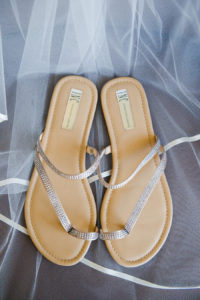 Silver Rhinestone INC Beach Bridal Sandals