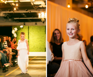 White Boho Flower Girl Dress and Blush Pink Ballerina Style Tulle Dress | Marry Me Tampa Bay Wedding Week Bridal Fashion Runway Show | Tampa Bay Wedding Photographer Limelight Photography | Wedding Planner Glitz Events