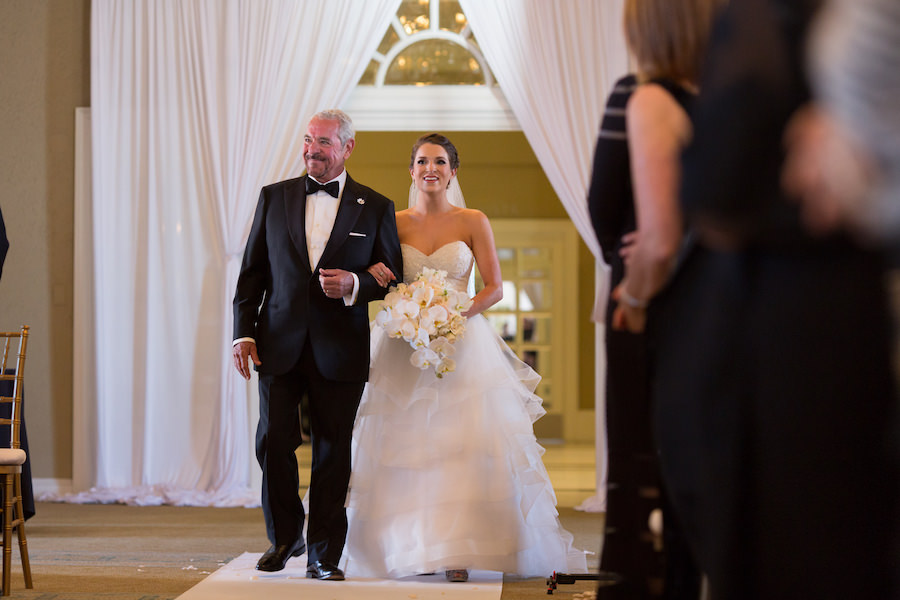 Alessandra Alessi Bridal Wedding Portrait Walk Down the Aisle | Tampa Bay Wedding Photographer Brandi Image Photography | Planner Parties a la Carte