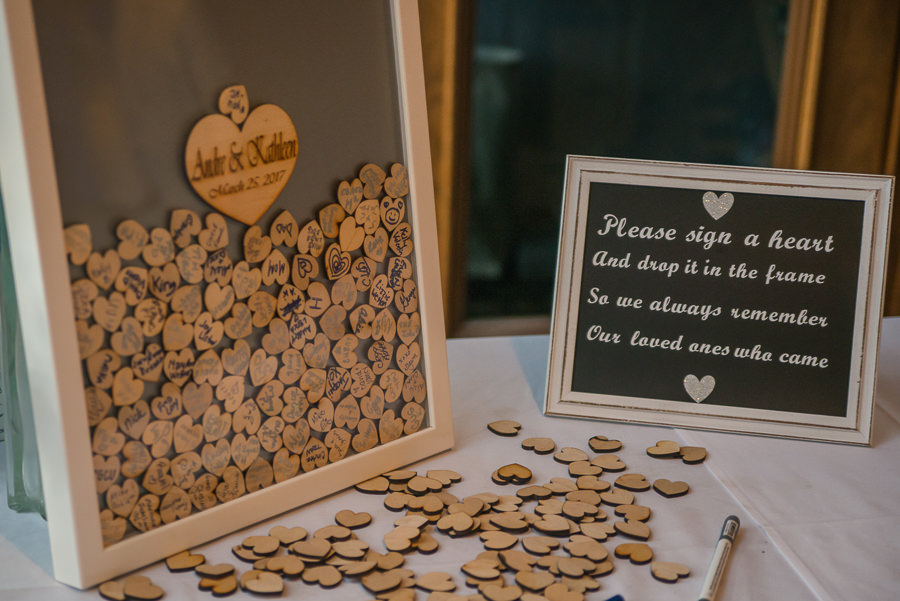 Wedding Reception Heart Frame Guest Book | Wedding Reception Decor and Inspiration