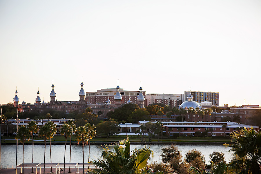 View from Modern Rooftop Wedding Event Venue Downtown Tampa Glazer's Children Museum