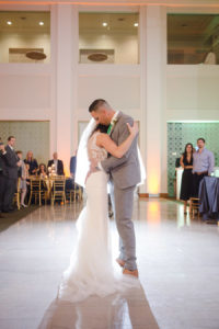 Bride and Groom First Dance Wedding Portrait | Tampa Bay Wedding Venue The Vault | Wedding Photographer Marc Edwards Photographs