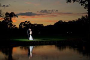Tampa Bay Bride and Groom Sunset Wedding Day Portrait | Tampa Bay Wedding Photographer Andi Diamond Photography