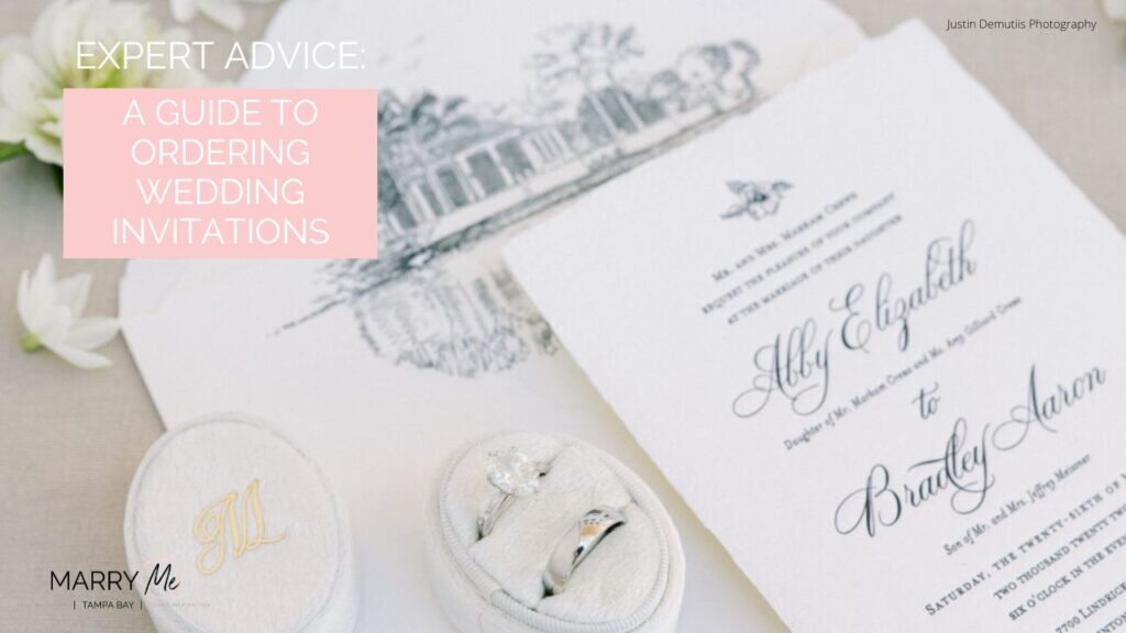 Expert Wedding Planning Advice: 10 Things to Know About Ordering Wedding Invitations | Tampa Bay Custom Wedding Invitation & Stationery Designer