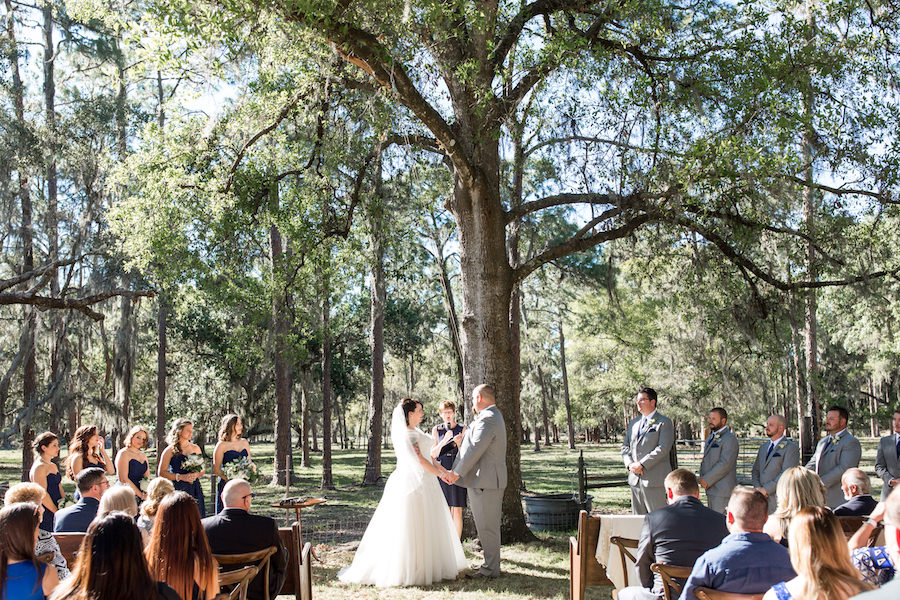 Outdoor Sarasota Florida Wedding Ceremony Portrait | Sarasota Wedding Planner Jennifer Matteo Event Planning