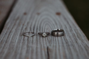 Bridal Wedding Band and Engagement Ring Portrait | St. Pete Wedding Photographer Grind and Press Photography