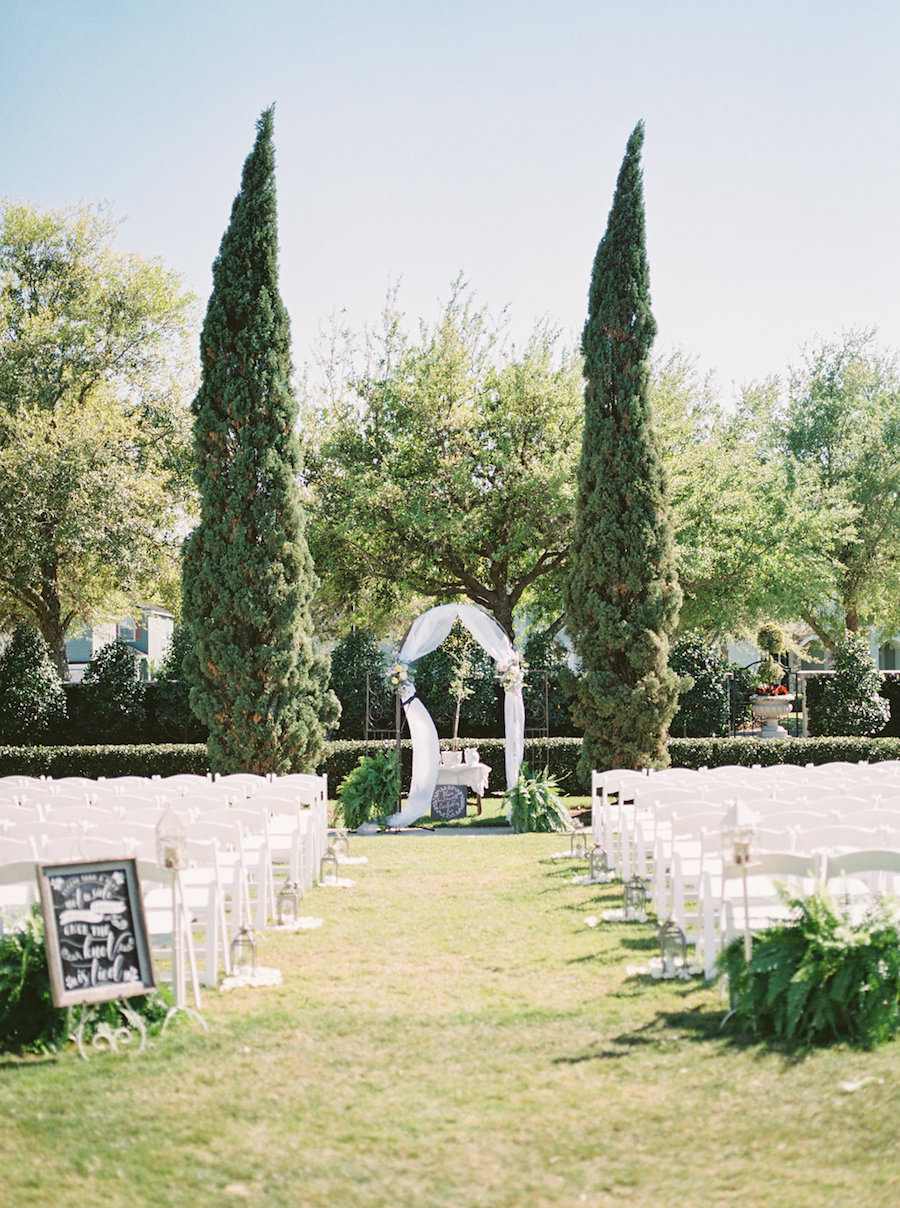 Yellow and Lilac Outdoor Tampa Bay Garden Wedding | The Palmetto Club