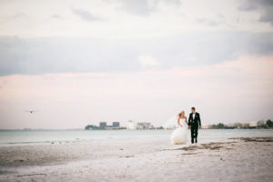St Pete Beach Bride and Groom Wedding Portrait | Don CeSar Wedding | St Pete Wedding Photographer Limelight Photography