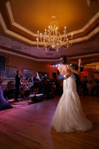 Bride and Groom First Dance Wedding Portrait | Waterfront Nautical St. Petersburg Wedding Venue Isla Del Sol Yacht & Country Club | Photographer Brian C. Idocks Photographics