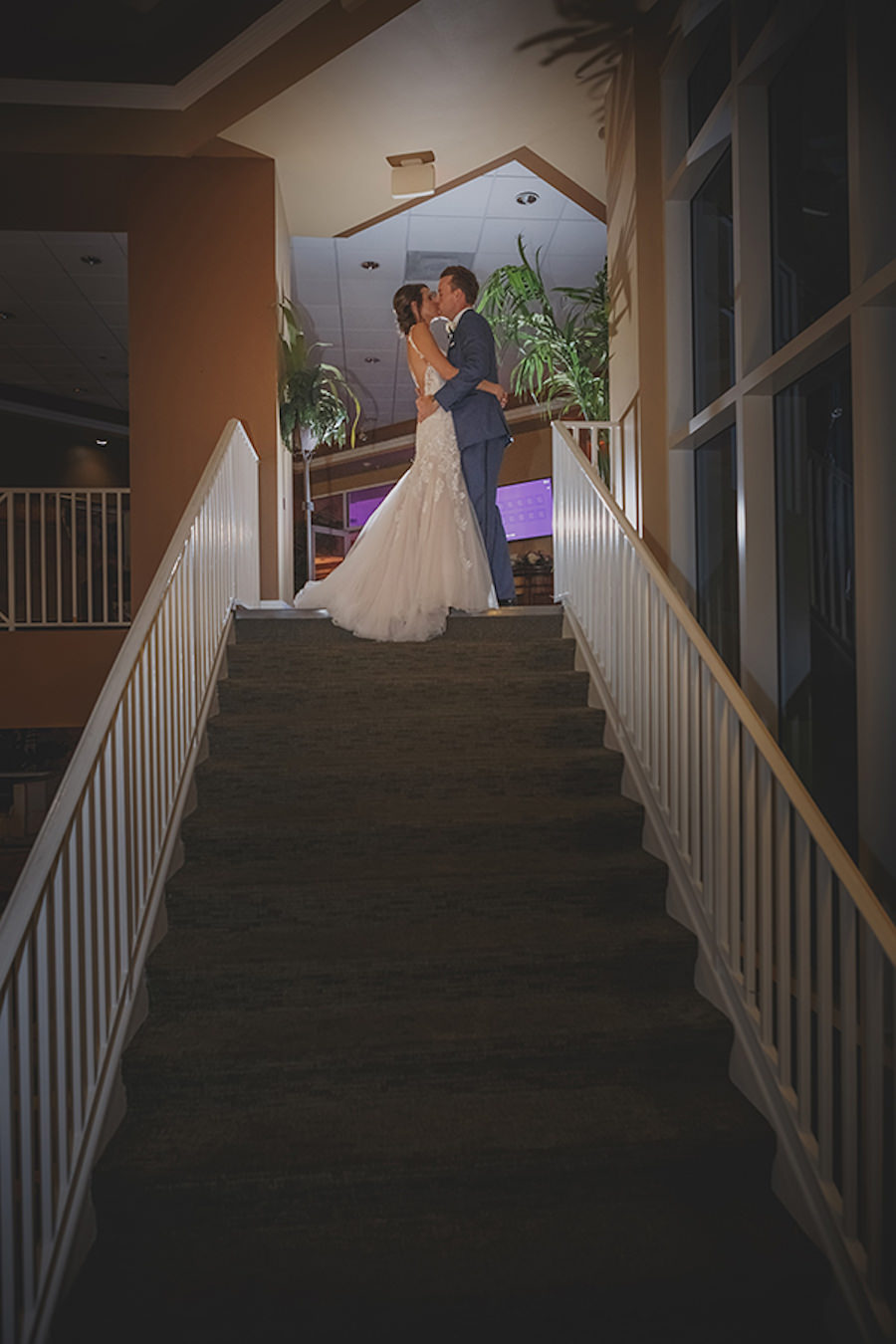 Bride and Groom Wedding Portrait | Waterfront Nautical St. Petersburg Wedding Venue Isla Del Sol Yacht & Country Club | Photographer Brian C. Idocks Photographics