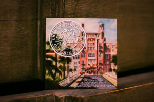 Custom St. Pete Beach Wedding Save the Date at Don CeSar Hotel