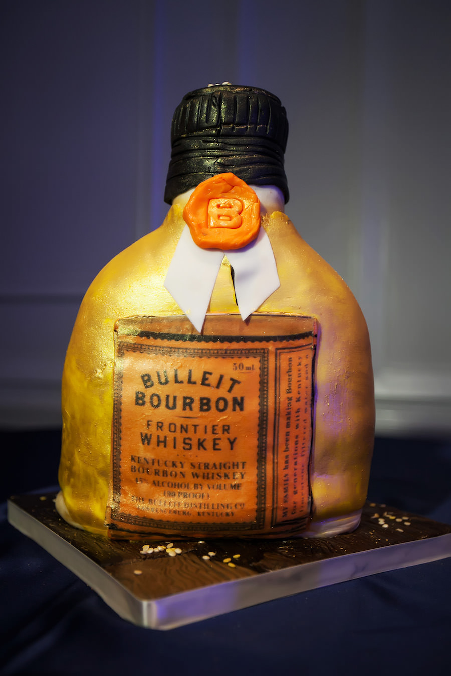 Bulleit Bourbon Frontier Whiskey Grooms Cake Ideas