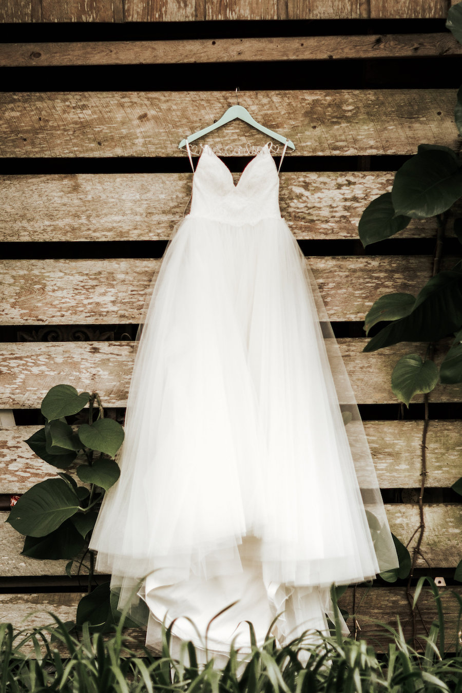 White Sweetheart Wedding Dress with Full Tulle Skirt and Lace Bodice