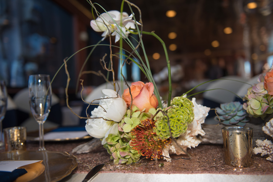 Unique Floral Wedding Centerpieces with Orchids, Proteas and Succulents