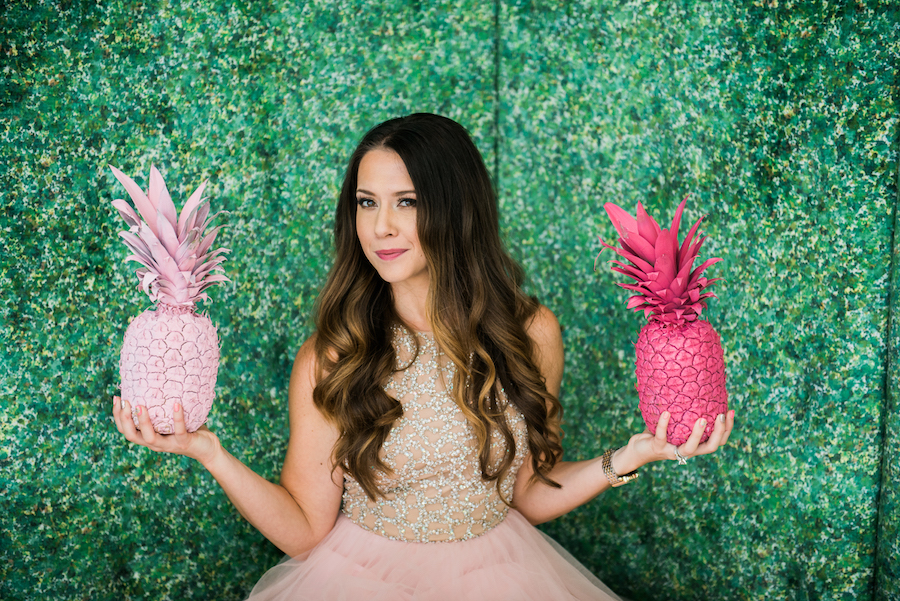 Tropical Pineapple Party Decor | Modern Colorful Birthday Party Inspiration and Decor | Tampa Bay Portrait and Wedding Photographer Kera Photography | Hair and Makeup Michele Renee the Studio
