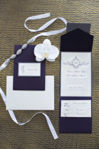 Elegant Sophisticated Black and White Wedding Invitation Suite