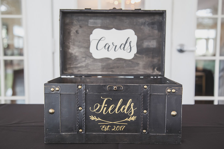 Rustic Vintage Box for Cards with Hand-painted Lettering