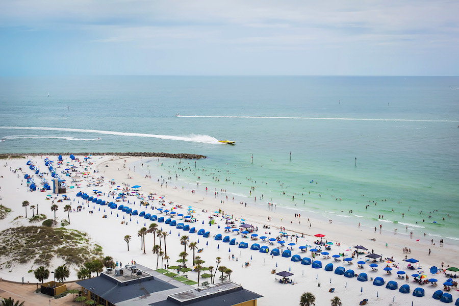 View from Tampa Bay Beach Wedding Venue Hyatt Regency Clearwater Resort