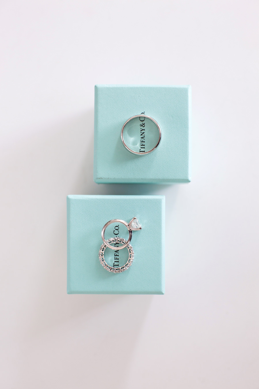 Tiffany & Co. Wedding Engagement Rings and Band