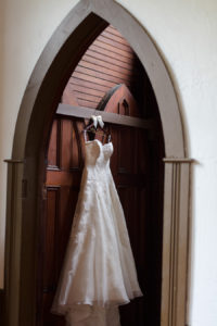 Watters Sweetheart Wedding A-Lie Dress on Hanger