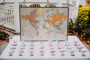 World Map Wedding Guest Book With Airplane Place Cards Travel Themed Ideas And Inspiration Marry Me Tampa Bay Local Real Vendor Recommendation Reviews Travel Themed Wedding Ideas And