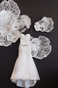 Strapless Sweetheart Wedding Dress with Rhinestone Belt for Clearwater Beach Wedding