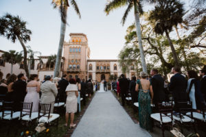 Outdoor Wedding Ceremony at Sarasota, Florida Venue The Ringling