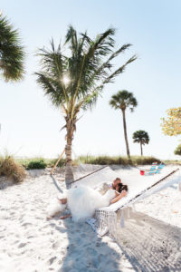 Bride and Groom Beach Wedding Portrait | Siesta Key Sarasota Florida