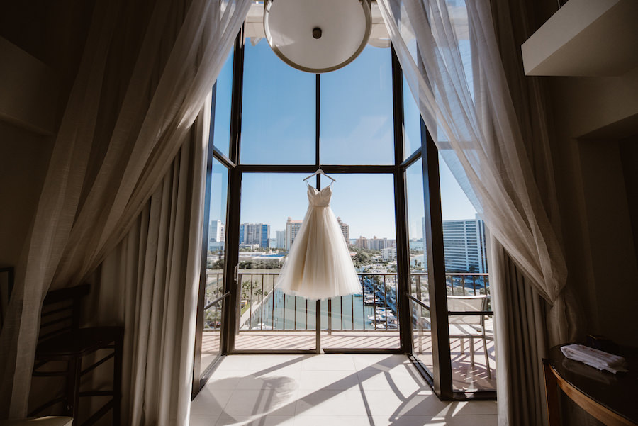 Morilee by Madeline Gardner Ballgown Wedding Dress on Hanger | Sarasota, Florida Wedding