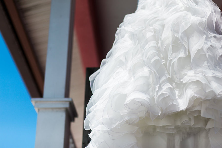 Detail of Wedding Dress | Siesta Key Tropical Wedding