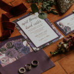 Deep Purple Eggplant Floral Wedding Invitation Suite | Tampa Bay Stationery Shop URBANcoast