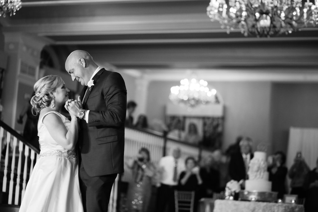 First Dance Wedding Portrait | St. Petersburg Historic Hotel Wedding Venue The Don Cesar | Planner Parties a la Carte