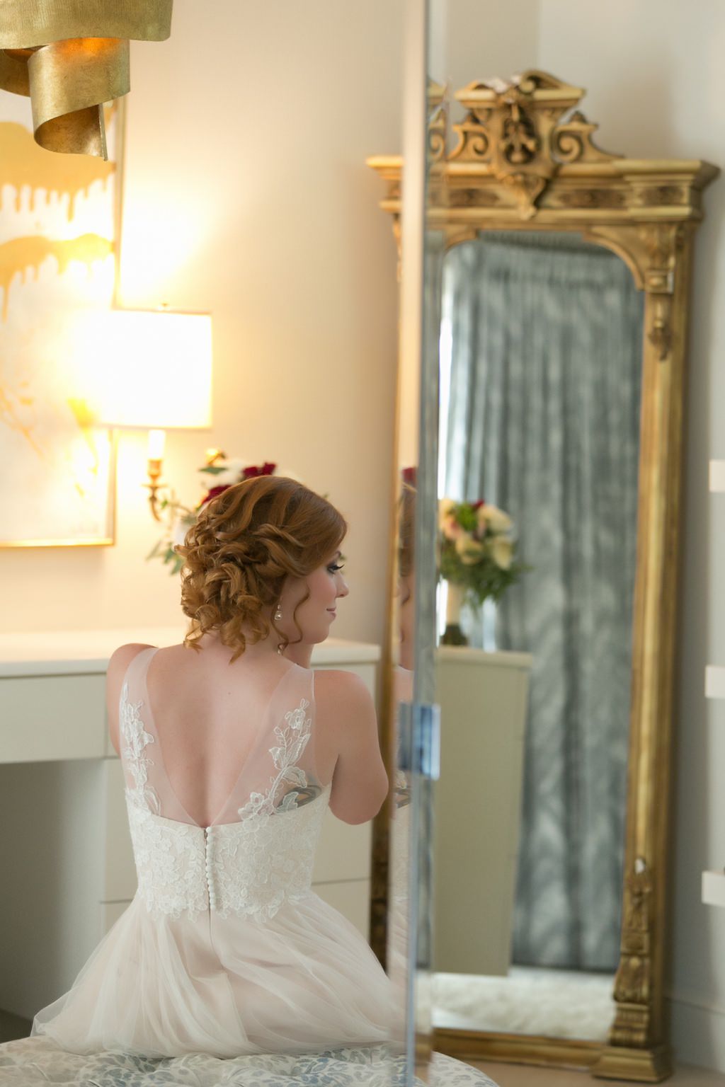 Bride Getting Ready Portrait | Tampa Wedding Photographer Andi Diamond Photography | Hair and Makeup Michele Renee The Studio