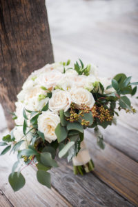 Blush Rose with Greenery Wedding Bouquet