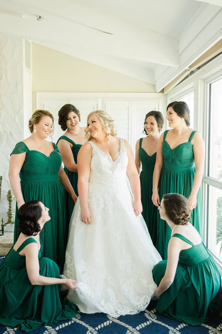 Green Gold Old Florida Inspired Clearwater Beach Wedding