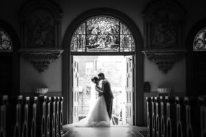 Traditional Wedding Ceremony Portrait | Downtown Tampa Wedding Venue Sacred Heart Catholic Church | Wedding Photography Marc Edwards Photographs