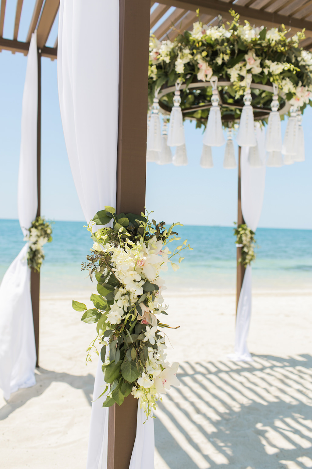 Sandals South Coast Jamaica Destination Caribbean Beach Wedding Tropical Ceremony Decor Inspiration | Alexis June Weddings