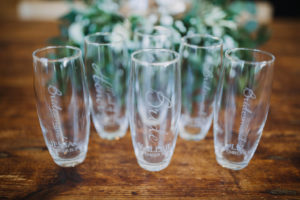 Bridesmaid Gift Custom Engraved Stemless Champagne Glasses