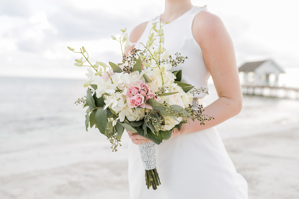 Sandals South Coast Jamaica Destination Caribbean Wedding Bouquet | Alexis June Weddings