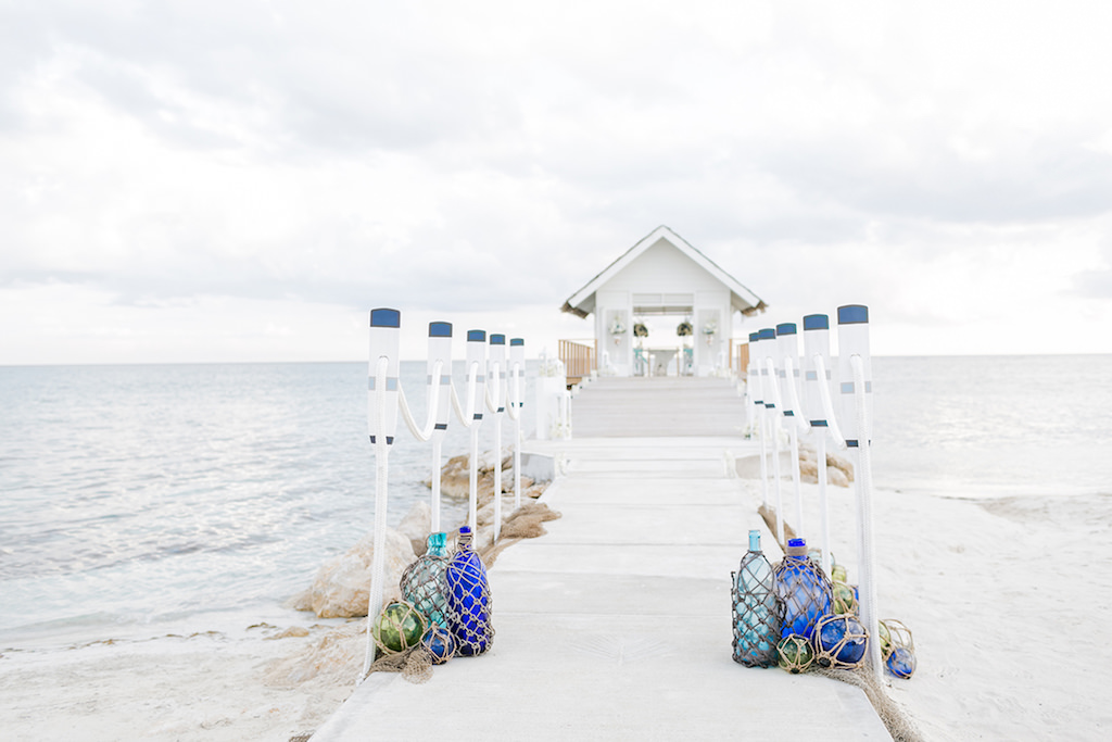 Sandals South Coast Jamaica Destination Caribbean Wedding Overwater Ceremony Chapel | Alexis June Weddings