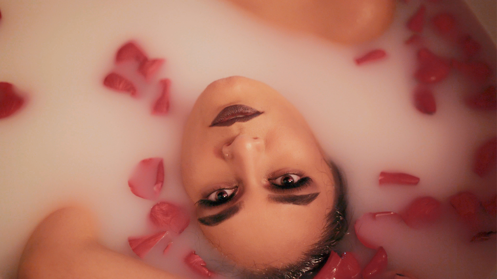 Boudoir Cinema in Milk Bath with Roses | Tampa Bay Wedding Videographer Bonnie Newman Creative