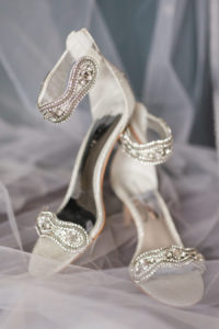 Jeweled Open Toe Stiletto Sandal Silver Wedding Shoes