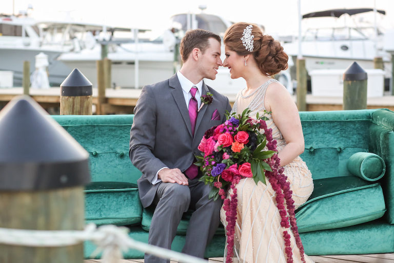 Vibrant Purple and Pink St Pete Wedding  Inspiration 