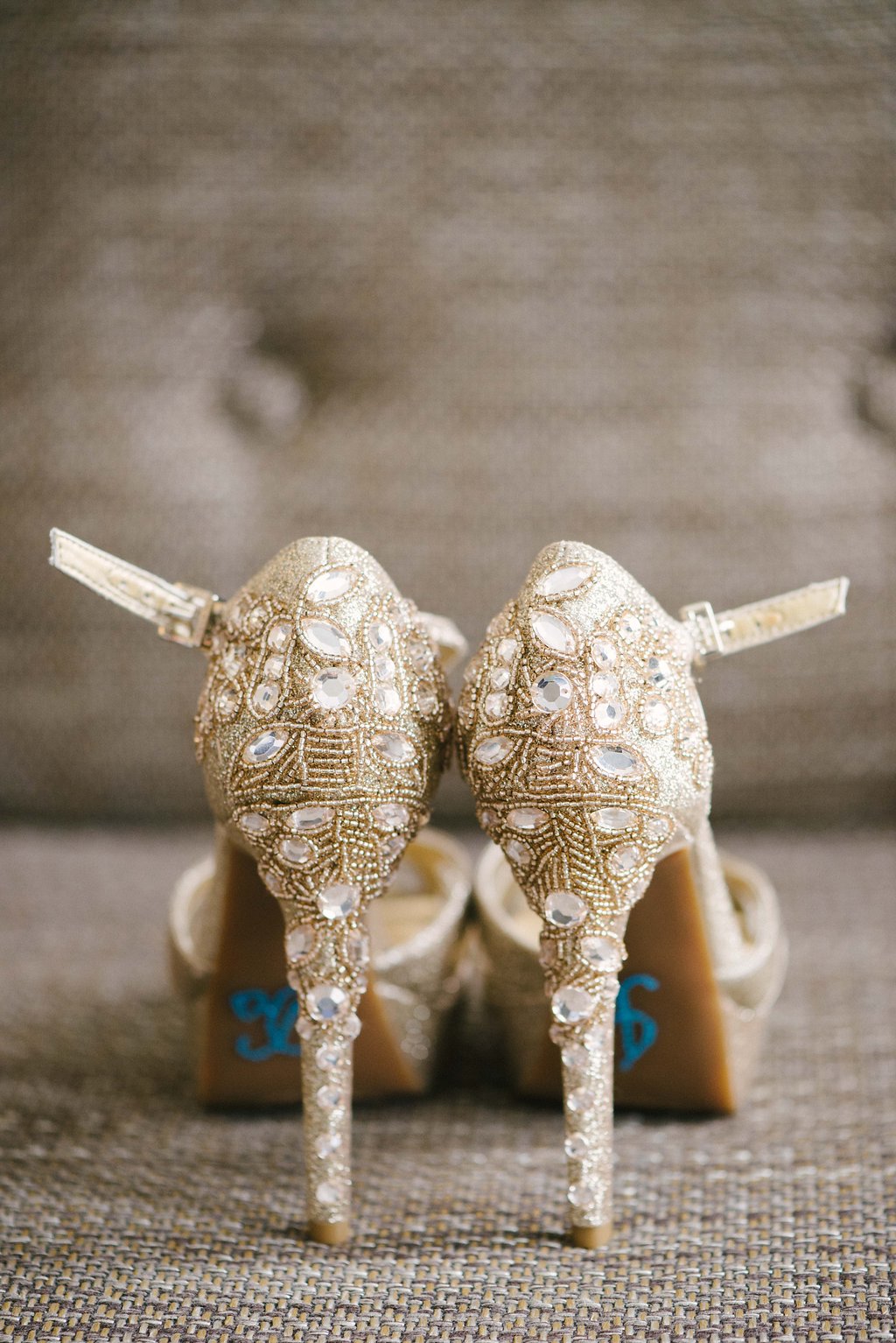 Rhinestone Beaded Stiletto Wedding Shoes