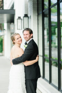 Outdoor Urban Street Bride and Groom Portrait | Tampa Wedding Photographer Ailyn La Torre Photography