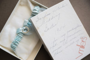 Family Heirloom Something Borrowed Blue Garter Bridal Wedding Accessory