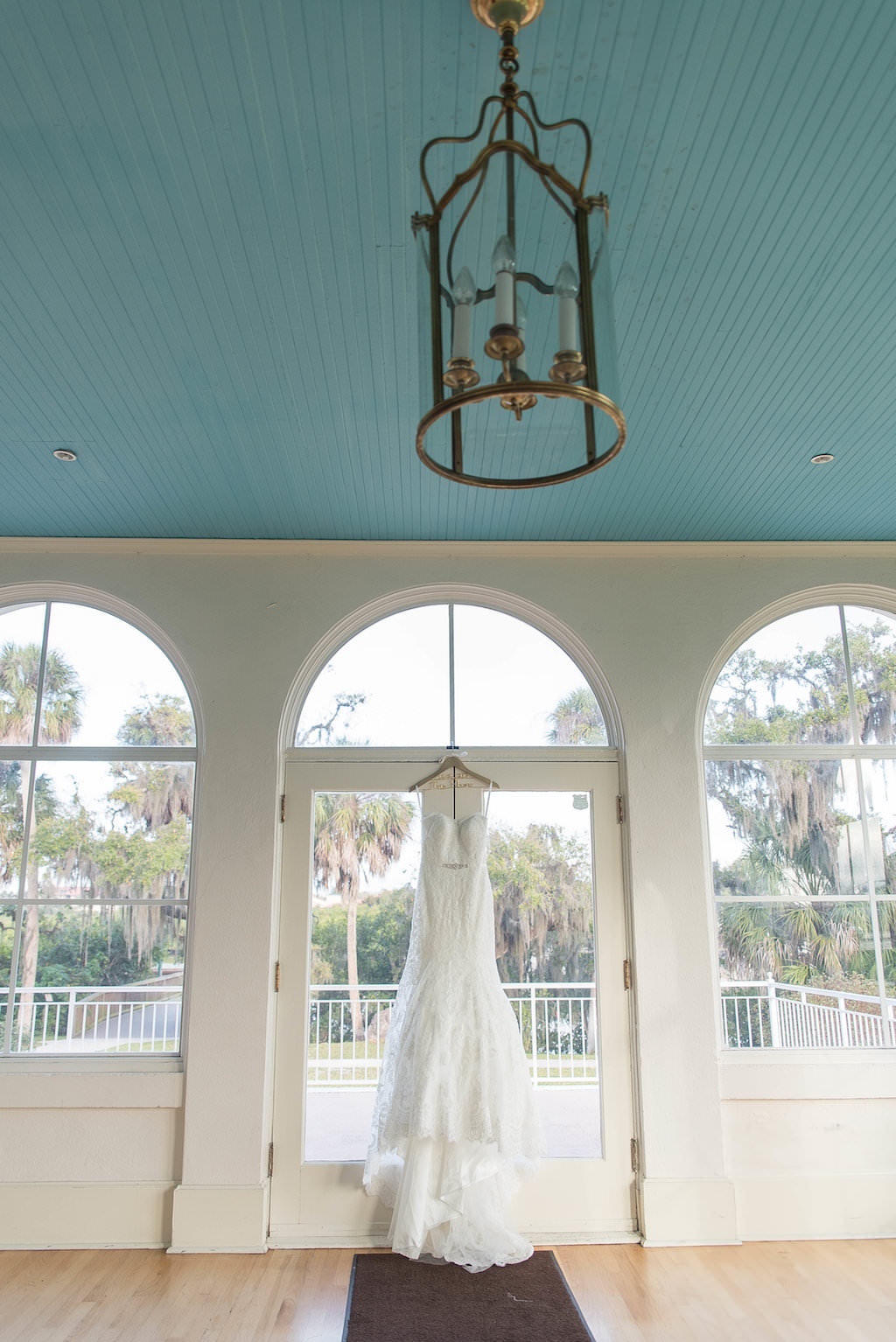 Allure Bridals Wedding Dress on Hanger | Sarasota Historic Wedding Venue The The Edson Keith Mansion