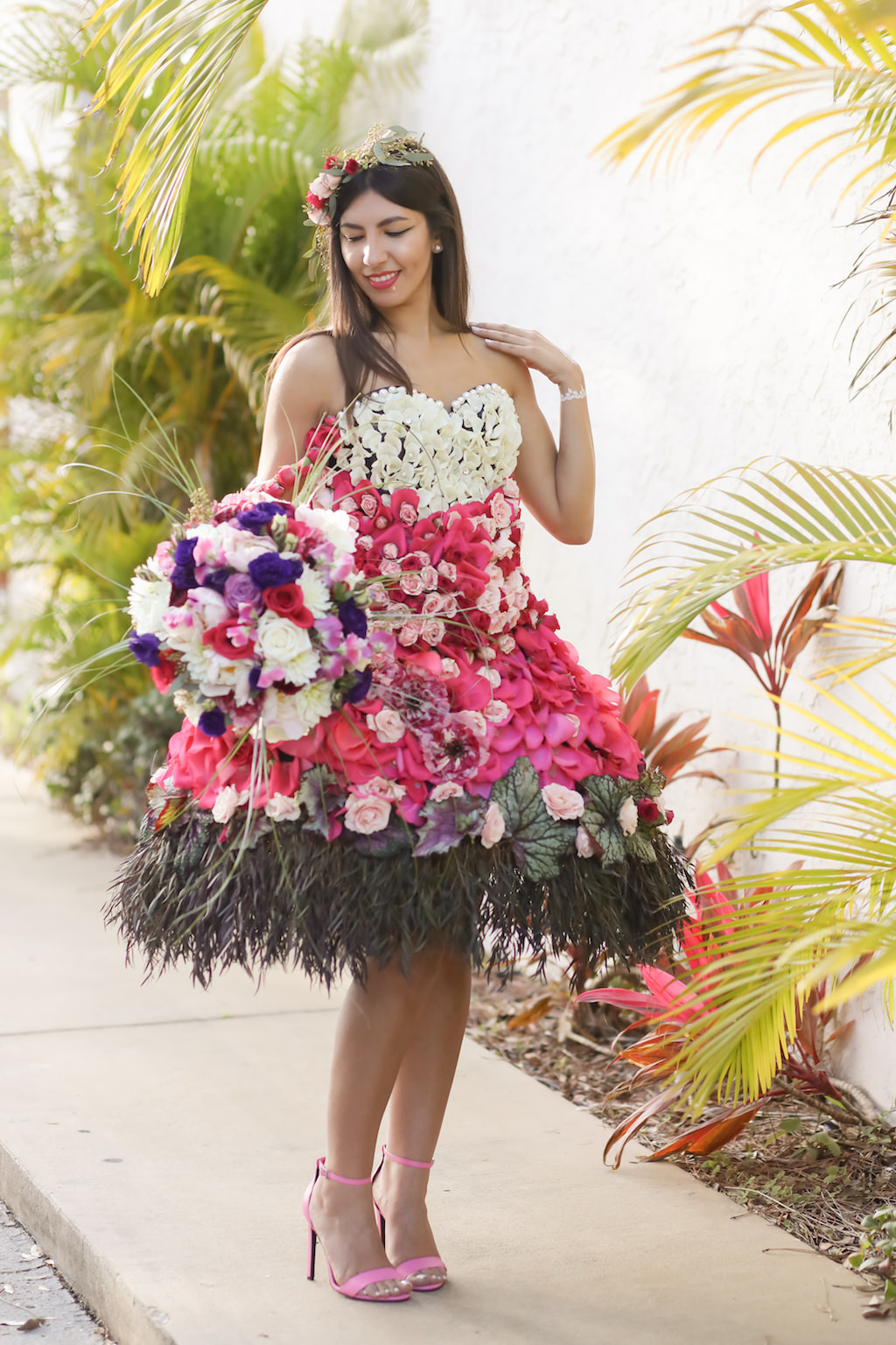 Gypsy wedding 2024 flower dress