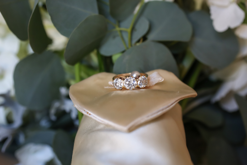 Three Diamond Wedding Ring